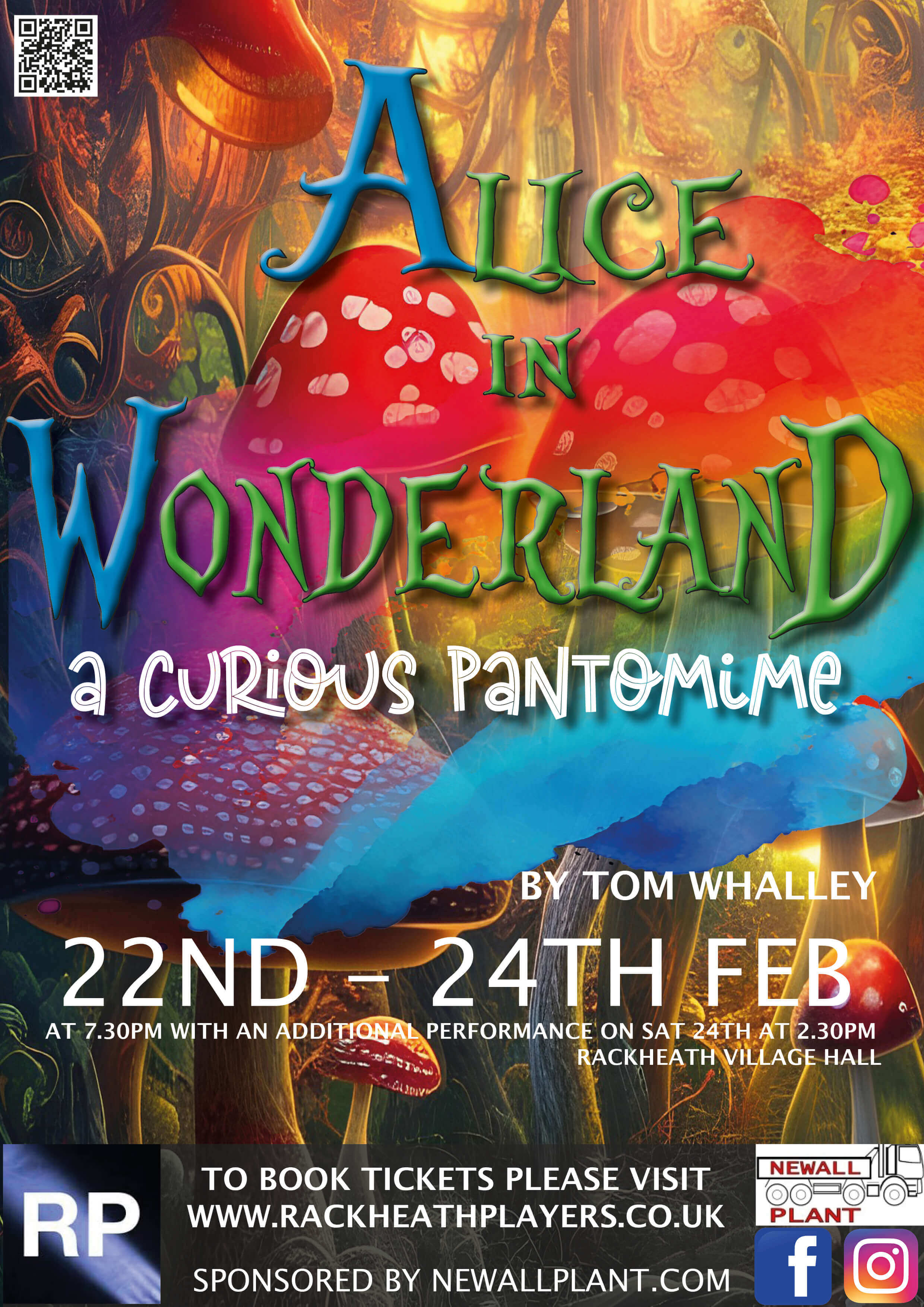 Programme cover of Alice in Wonderland; The Panto